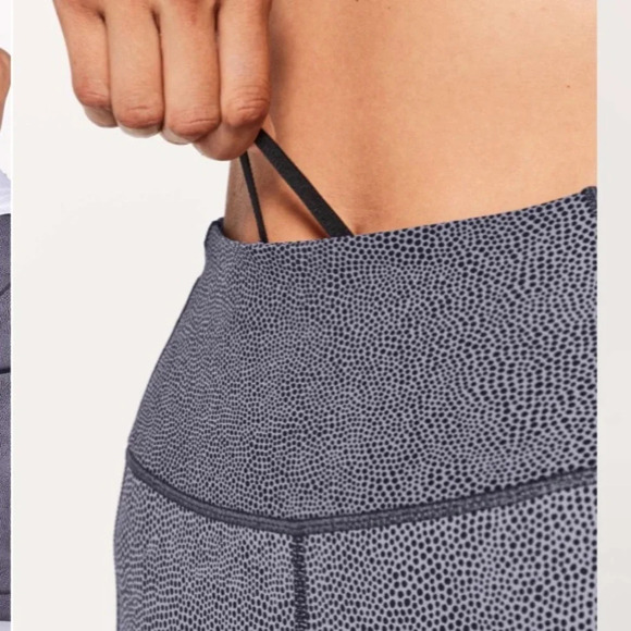 Lululemon Fast & Free 7/8 Tight II *Nulux 25" Dusky Lavender Black 21118 - Picture 5 of 16